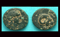 Troas, Kebren, Apollo with Rams Head reverse